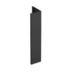 Verlengd eindprofiel 17x44mm Keralit - Zwart - Classic (met houtnerf)