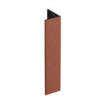 Verlengd eindprofiel 17x44mm Keralit - Steenrood - Classic (met houtnerf)