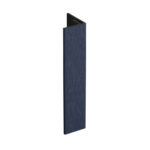 Verlengd eindprofiel 17x44mm Keralit - Staalblauw - Classic (met houtnerf)