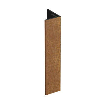Verlengd eindprofiel 17x44mm Keralit - Golden oak - Classic (met houtnerf)