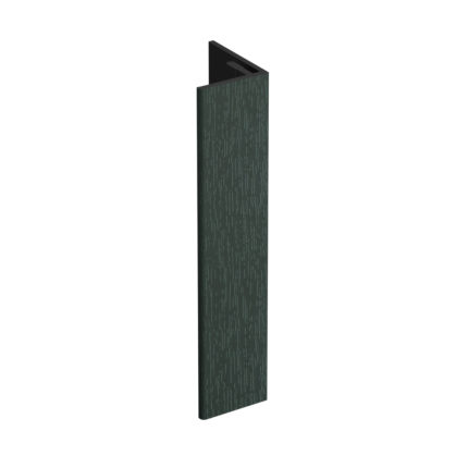 Verlengd eindprofiel 17x44mm Keralit - Donkergroen - Classic (met houtnerf)
