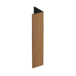 Verlengd eindprofiel 17x44mm Keralit - Bruin redceder - Classic (met houtnerf)