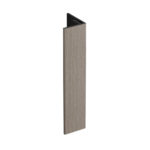 Verlengd eindprofiel 17x44mm Keralit - Vergrijsd ceder - Classic (met houtnerf)