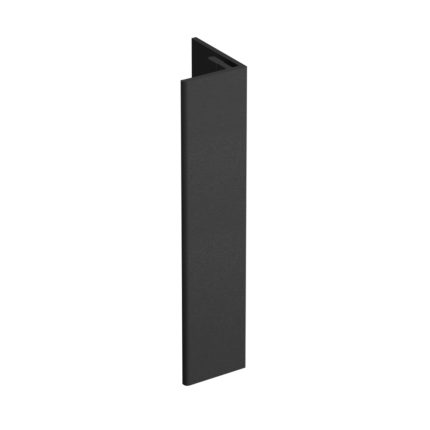 Verlengd eindprofiel 17x44mm Keralit - Nightblack - Pure (mat/effen)