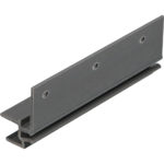 Keralit dakrandmontageprofiel 10mm - Zwartgrijs - Classic (met houtnerf)