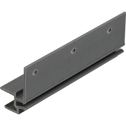 Keralit dakrandmontageprofiel 10mm - Zwartgrijs - Classic (met houtnerf)