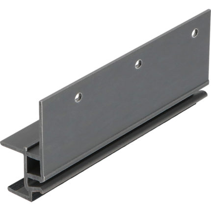 Keralit dakrandmontageprofiel 17mm - Zwartgrijs - Classic (met houtnerf)