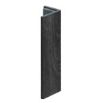 Eindprofiel 17mm Keralit - Zwart eiken - Modern eiken (met houtstructuur)