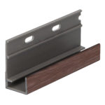 Omrandingprof. met ontwatering Keralit - Bruin eiken - Modern eiken (met houtstructuur)