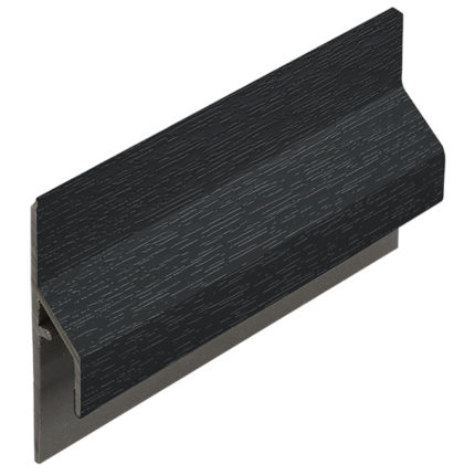 Trim/kraal aansluitpr.10mm Keralit dakr. - Zwartgrijs - Classic (met houtnerf)