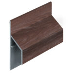 Trim/kraal aansluitprofiel 17mm Keralit - Bruin eiken - Modern eiken (met houtstructuur)