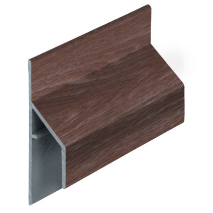 Trim/kraal aansluitprofiel 17mm Keralit - Bruin eiken - Modern eiken (met houtstructuur)