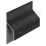 Trim/kraal aansluitprofiel 17mm Keralit - Zwart eiken - Modern eiken (met houtstructuur)