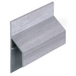 Trim/kraal aansluitprofiel 17mm Keralit - Wit eiken - Modern eiken (met houtstructuur)