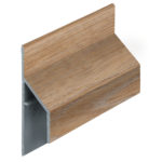 Trim/kraal aansluitprofiel 17mm Keralit - Natuur eiken - Modern eiken (met houtstructuur)