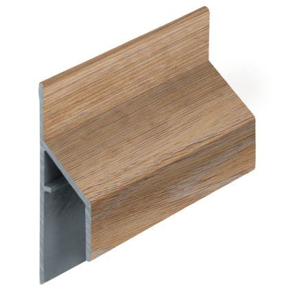 Trim/kraal aansluitprofiel 17mm Keralit - Natuur eiken - Modern eiken (met houtstructuur)