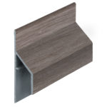 Trim/kraal aansluitprofiel 17mm Keralit - Taupe eiken - Modern eiken (met houtstructuur)