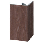 Uitw. rechthoekprofiel Keralit 46x46mm - Bruin eiken - Modern eiken (met houtstructuur)