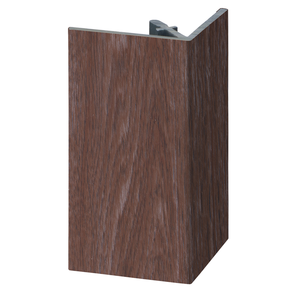 FM3547BI9262_28124240_SZ1 Uitw. rechthoekprofiel Keralit 46x46mm - Bruin eiken - Modern eiken (met houtstructuur)