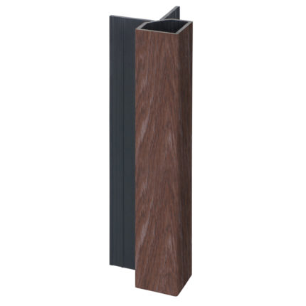 Keralit uitwendig hoekprofiel 32x32mm - Bruin eiken - Modern eiken (met houtstructuur)