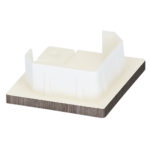 Keralit eindkap voor 2827/2828 - Taupe eiken - Modern eiken (met houtstructuur)