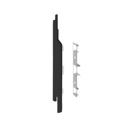 Eindkap+connector  links voor 2814 (5st) - Zwart eiken - Modern eiken (met houtstructuur)