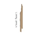 Eindkap+connector rechts voor 2814 (5st) - Natuur eiken - Modern eiken (met houtstructuur)