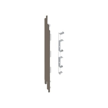 Eindkap+connector  links voor 2819 (5st) - Taupe eiken - Modern eiken (met houtstructuur)