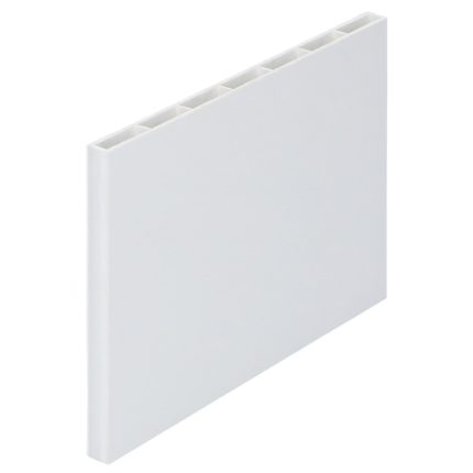 Holkamer platprofiel 80x7mm - Folie wit