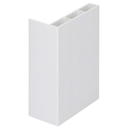 Hoekprofiel 60x30x10mm - Folie wit