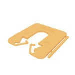 Milli-Max uitvulplaatje 2mm 200 stuks - Geel