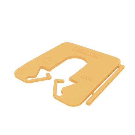 Milli-Max uitvulplaatje 2mm 200 stuks - Geel