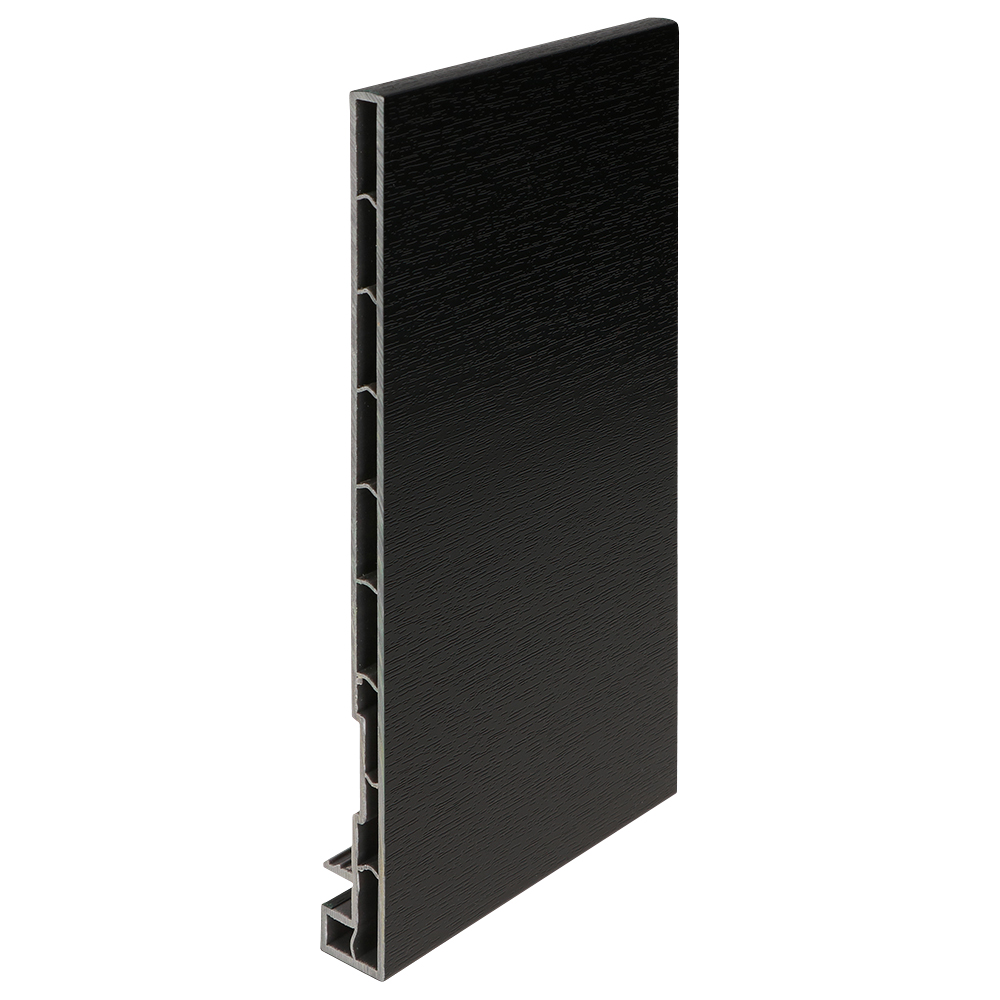 Keralit dakrandpaneel 200mm - Grafietzwart - Classic (met houtnerf)