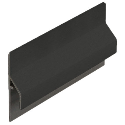 Trim/kraal aansluitpr.10mm Keralit dakr. - Grafietzwart - Classic (met houtnerf)