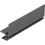 Keralit dakrandmontageprofiel 10mm - Grafietzwart - Classic (met houtnerf)