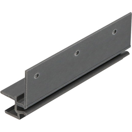 Keralit dakrandmontageprofiel 10mm - Grafietzwart - Classic (met houtnerf)