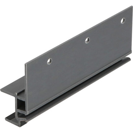 Keralit dakrandmontageprofiel 17mm - Grafietzwart - Classic (met houtnerf)