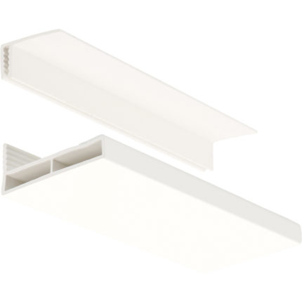 Florence plafondplint 35x6mm 2-delig - Bianco