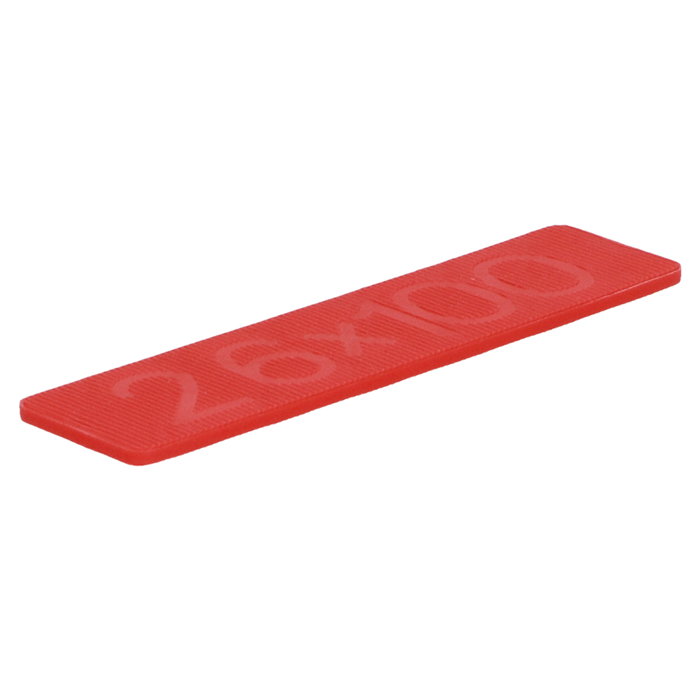 Glasblokje 3x26x100mm 1000 stuks - Rood