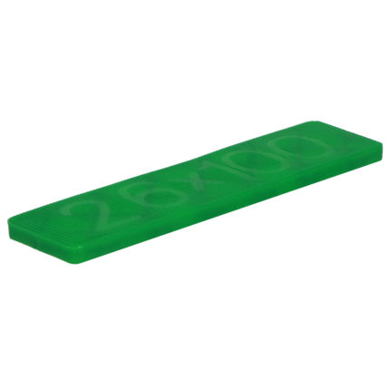 Glasblokje 5x26x100mm 1000 stuks - Groen