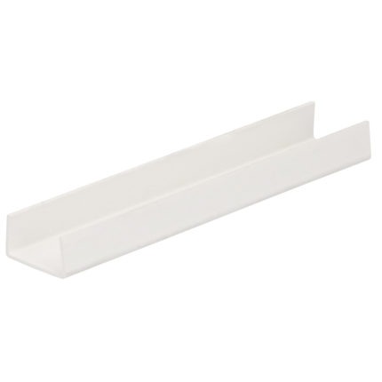 U-profiel inwendig 16mm - Wit