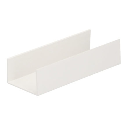 U-profiel inwendig 30mm (wanddikte 3mm) - Wit