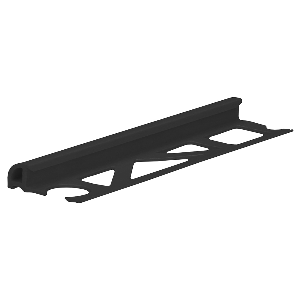 Proround kunststof tegelprofiel 6mm - Zwart