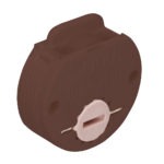 Roller inboor verstelbaar diameter 35mm - Bruin