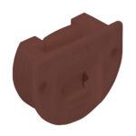 Inboorgeleid.rond  35 mm - Bruin