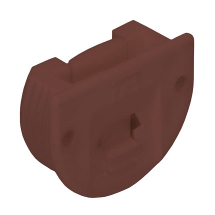 Inboorgeleid.rond  35 mm - Bruin