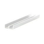 Onder schuifrailprofiel 2x4mm - Wit