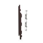 Eindkap+connector links voor 2815 (5st) | Donkerbruin - Classic (met houtnerf) | 2839 - Afbeelding 3