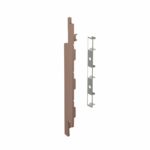 Eindkap+connector rechts voor 2815 (5st) | Bruingrijs - Classic (met houtnerf) | 2842